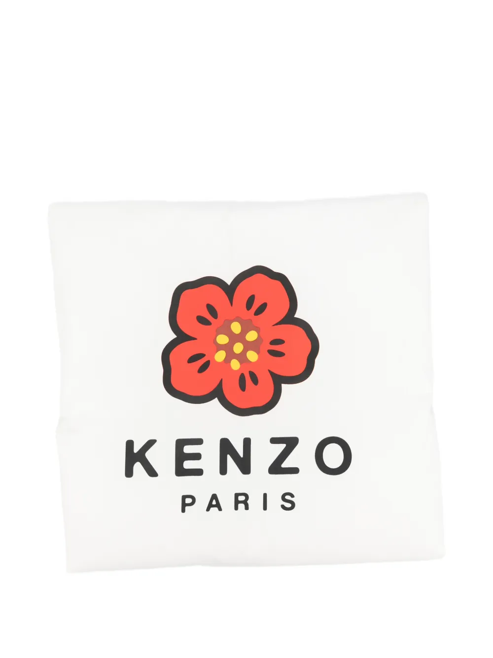 Kenzo Kids flower print baby blanket - Bianco