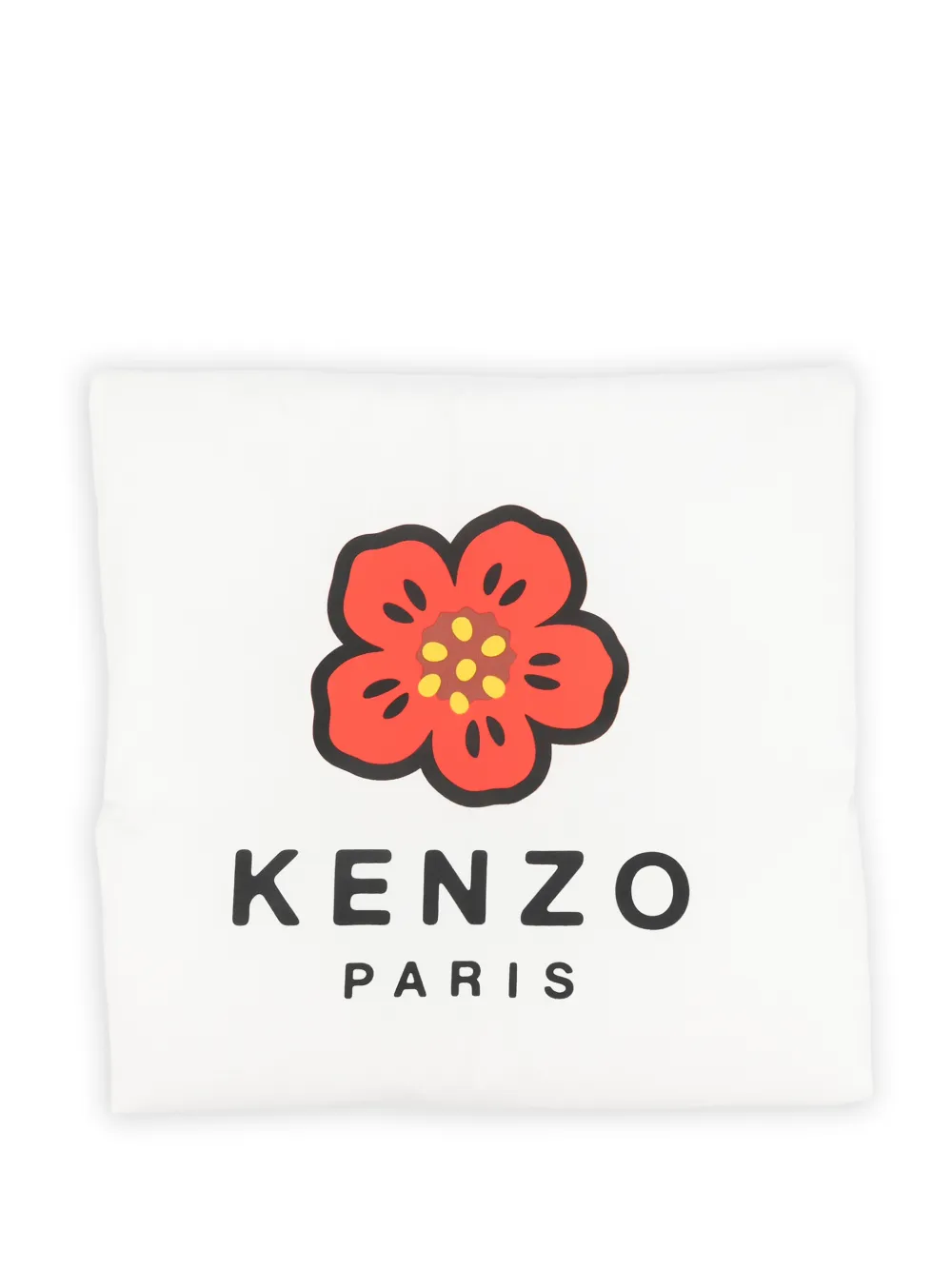 Kenzo Kids flower print baby blanket - Bianco