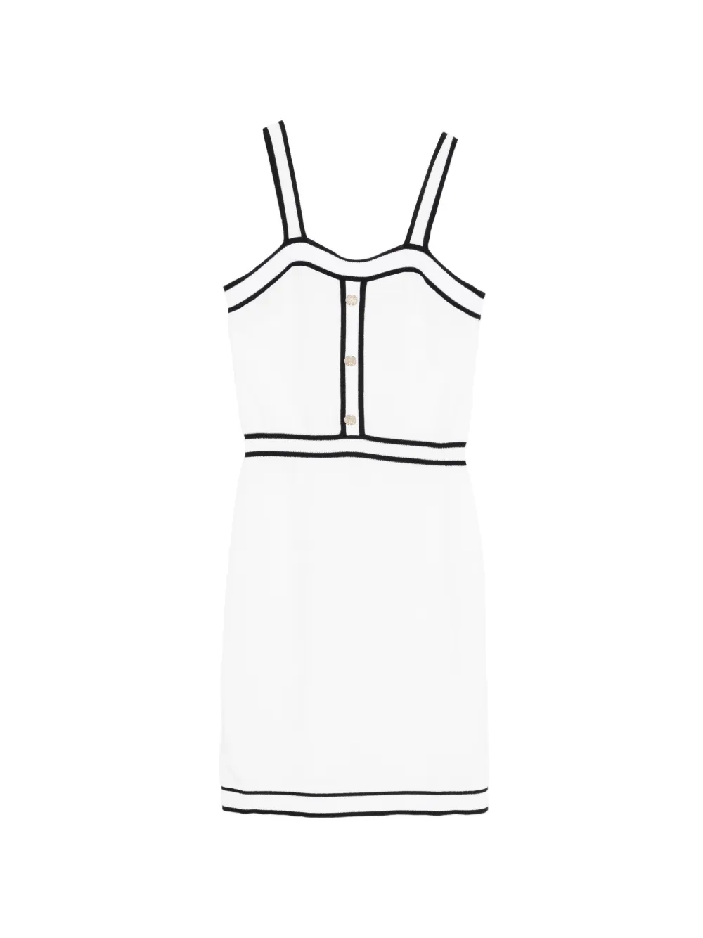 TWINSET Kids contrasting-trim dress - Bianco