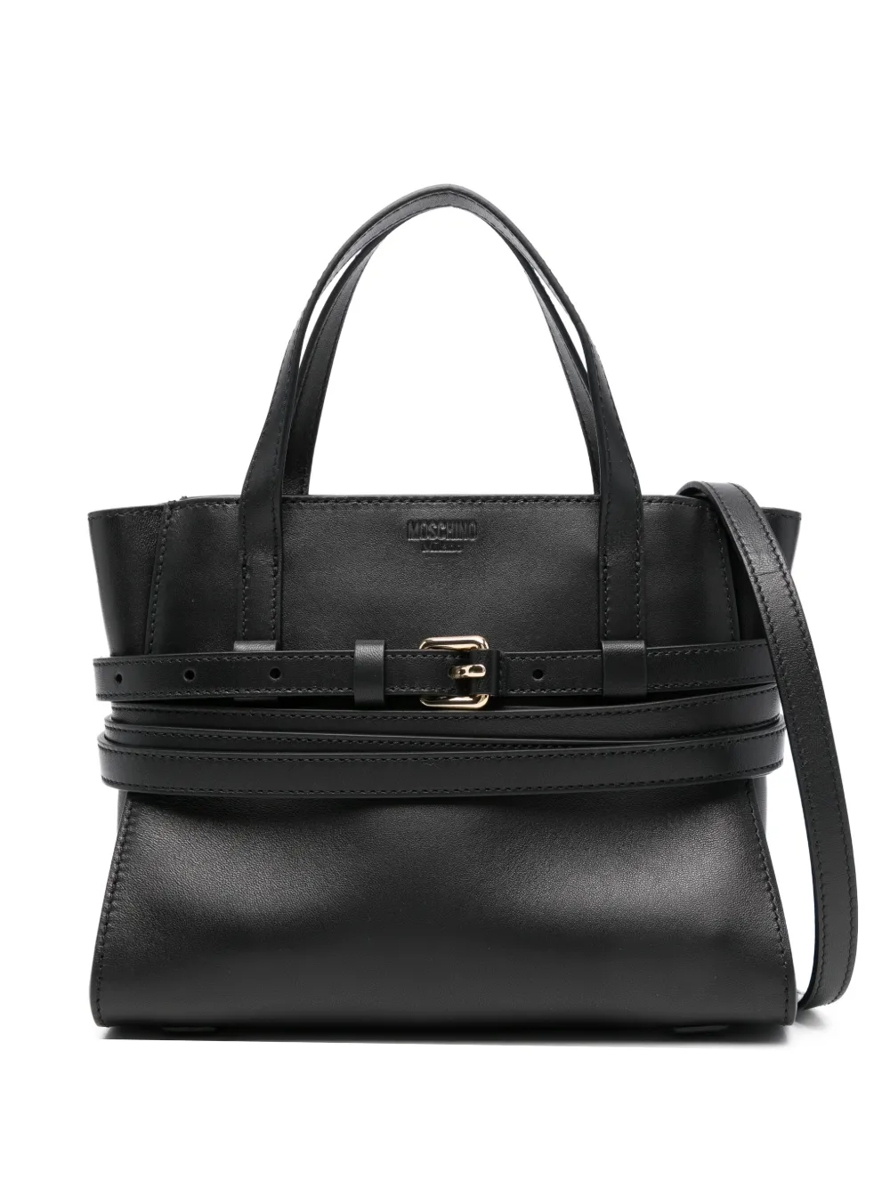 Moschino buckle-strap tote bag - Nero