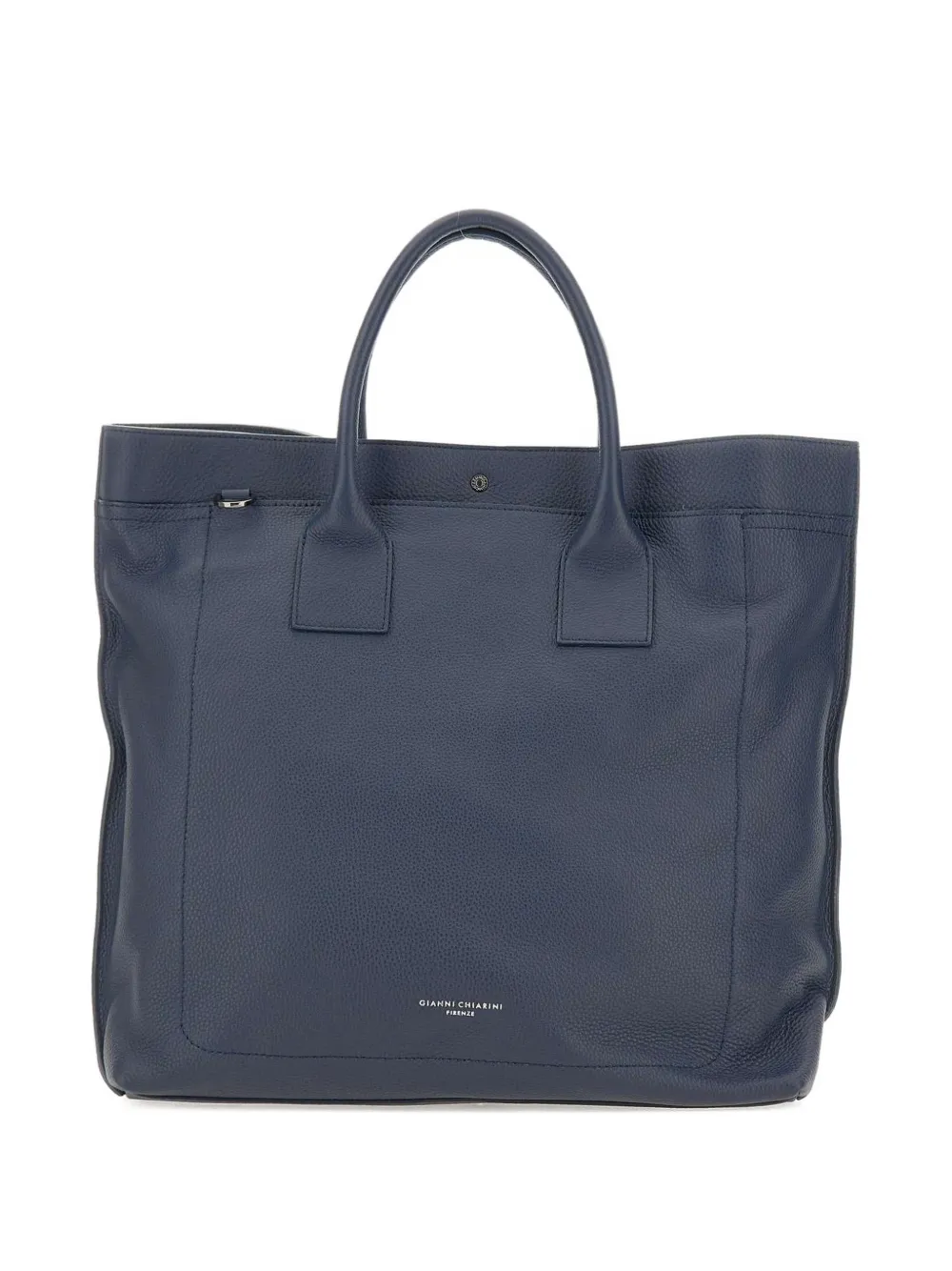 GIANNI CHIARINI front-pocket florence tote bag - Blu