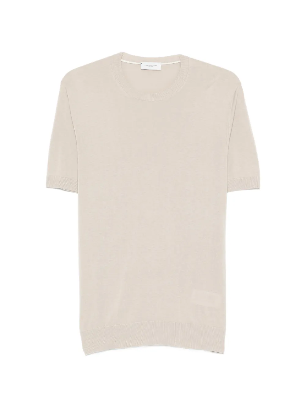 Paolo Pecora T-shirt girocollo a maniche corte - Toni neutri