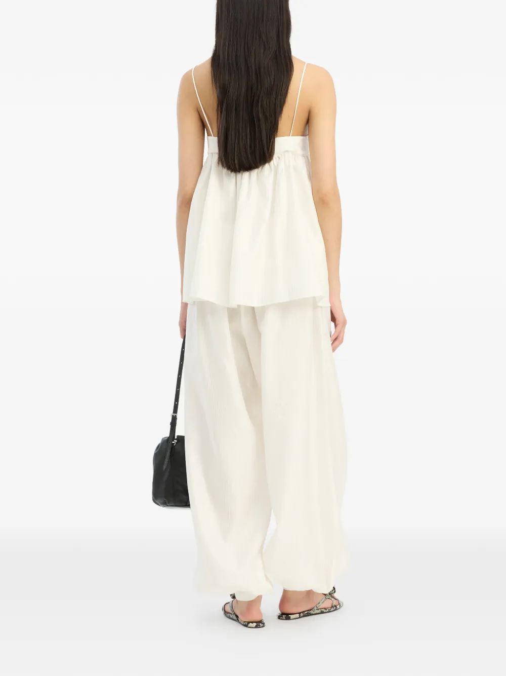  Rotate Birger Christensen Striped Top - White 