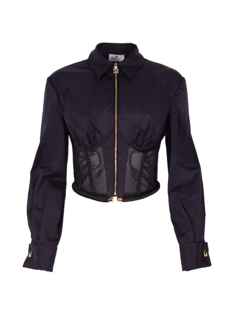 Elisabetta Franchi long-sleeved zip shirt