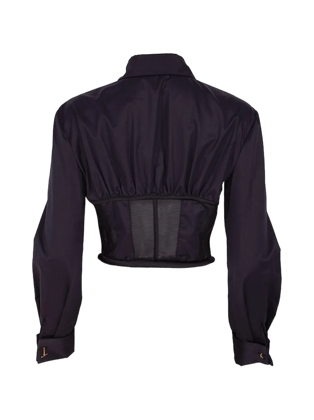 Elisabetta Franchi モノグラム ロングスリーブ ブラウス Elisabetta Franchi long-sleeved Zip Shirt | Black | FARFETCH ID
