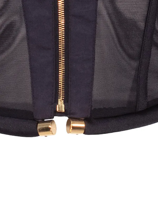 Elisabetta Franchi long-sleeved Zip Shirt | Black | FARFETCH ID