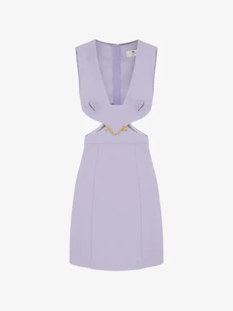 Elisabetta Franchi vestido corto con aberturas