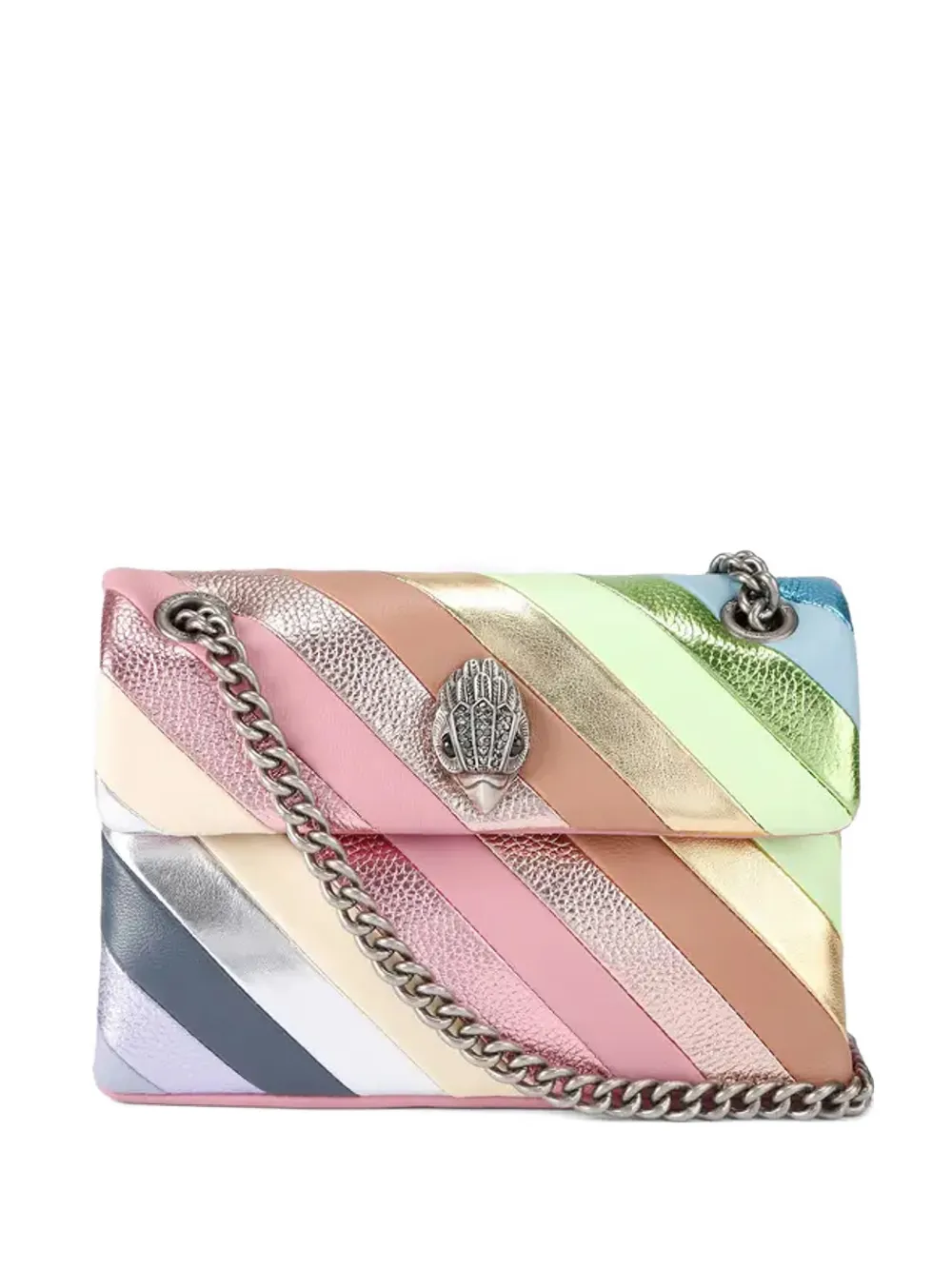 Kurt Geiger London multicolour stripe cross body bag - Rosa