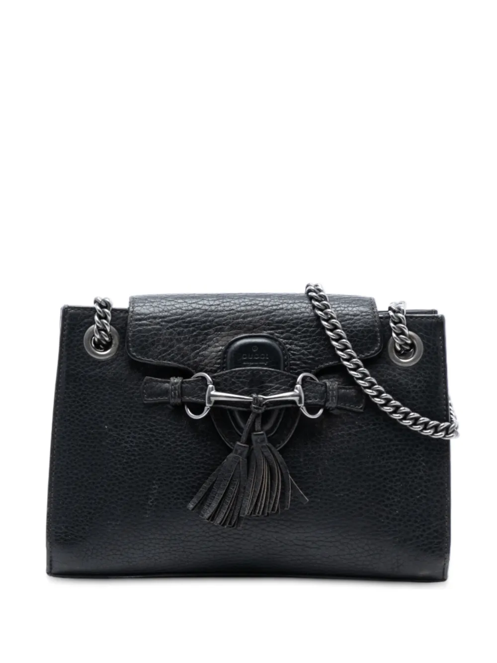 Gucci Pre-Owned 2016-2026 Small Leather Emily shoulder bag - Nero
