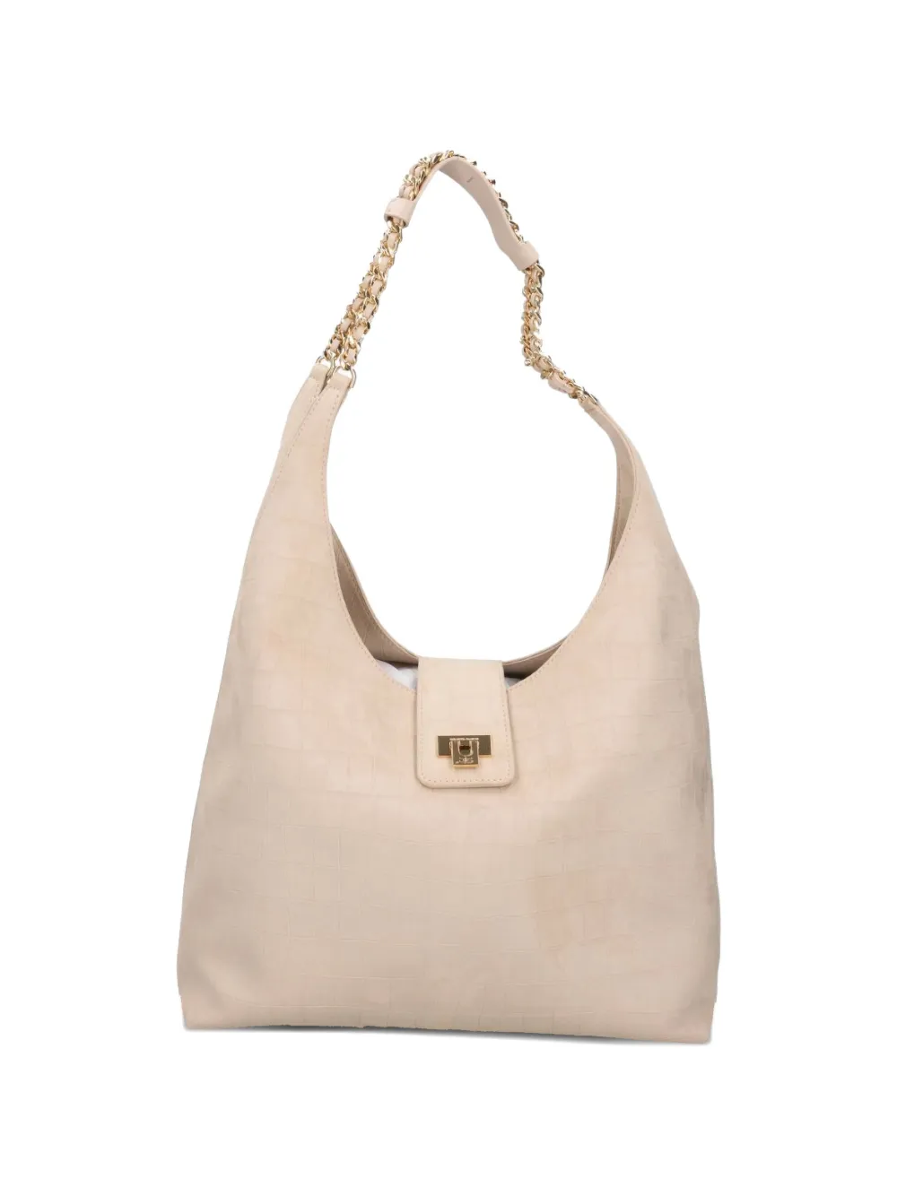 Elisabetta Franchi crocodile-effect tote bag - Toni neutri