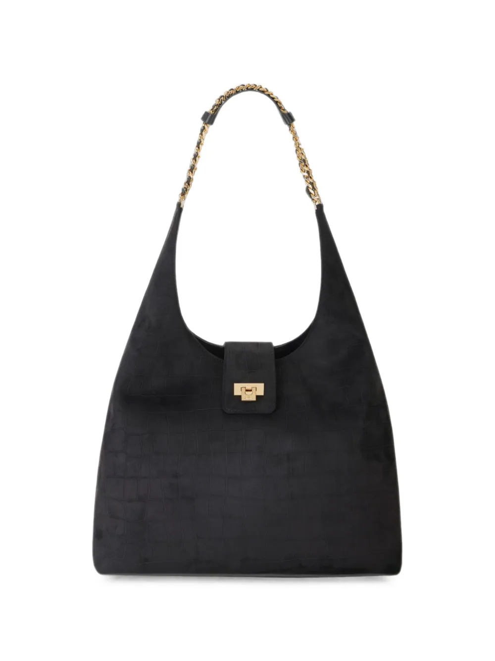 Elisabetta Franchi embossed chain shoulder bag · OS