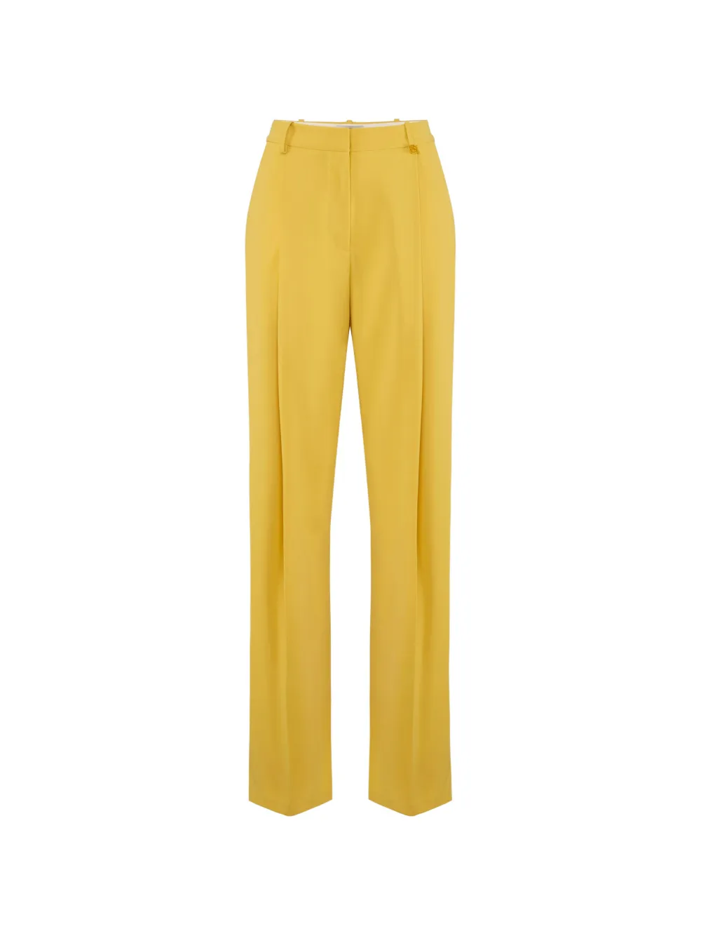 Elisabetta Franchi logo-charm pleated trousers