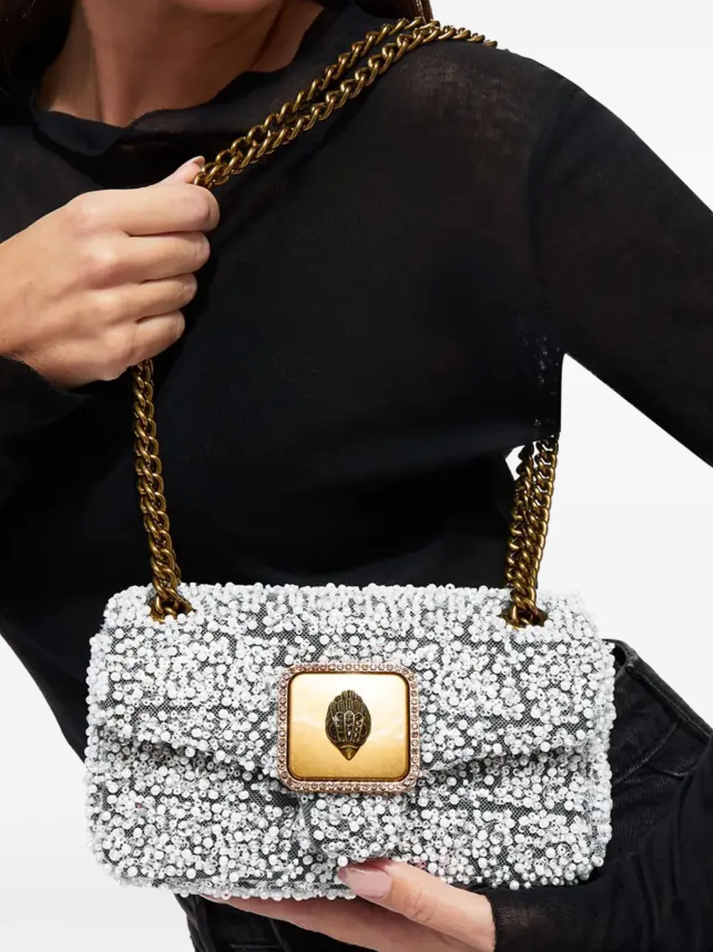 Mini Pilinco Beaded Eagle Shoulder Bag
