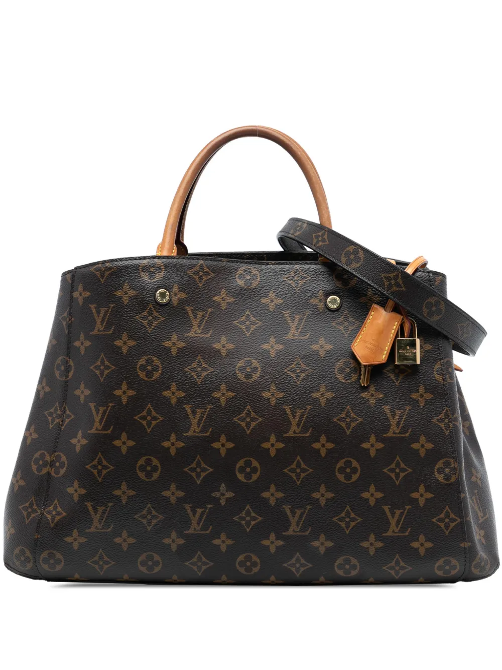 Louis Vuitton Pre-Owned 2016 Monogram Montaigne GM satchel - Marrone