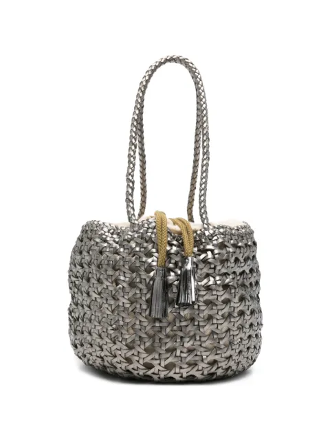 DRAGON DIFFUSION small Juventus braided bucket bag
