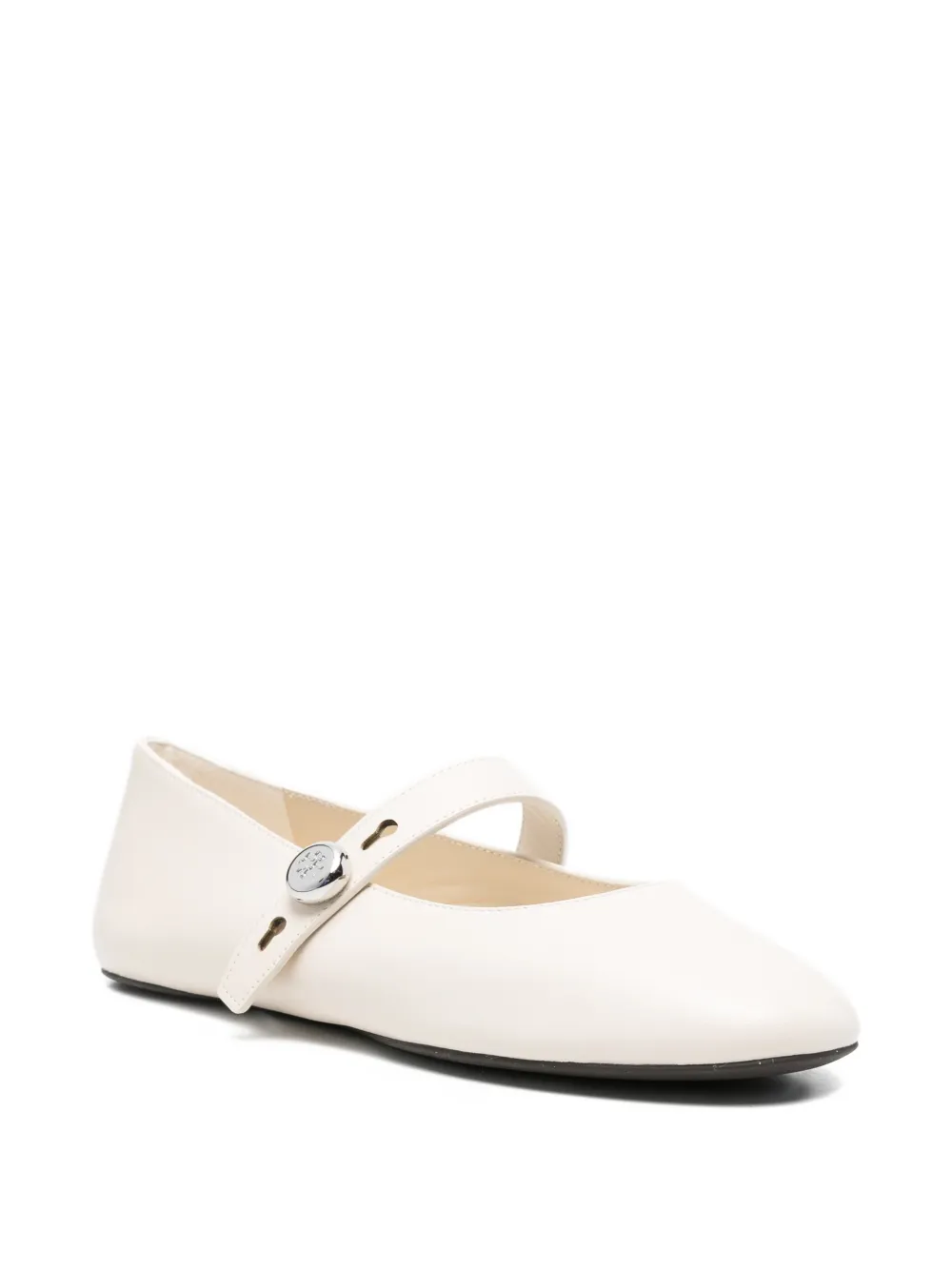 Tory Burch Romy Mary Jane buckle strap ballet flats Beige