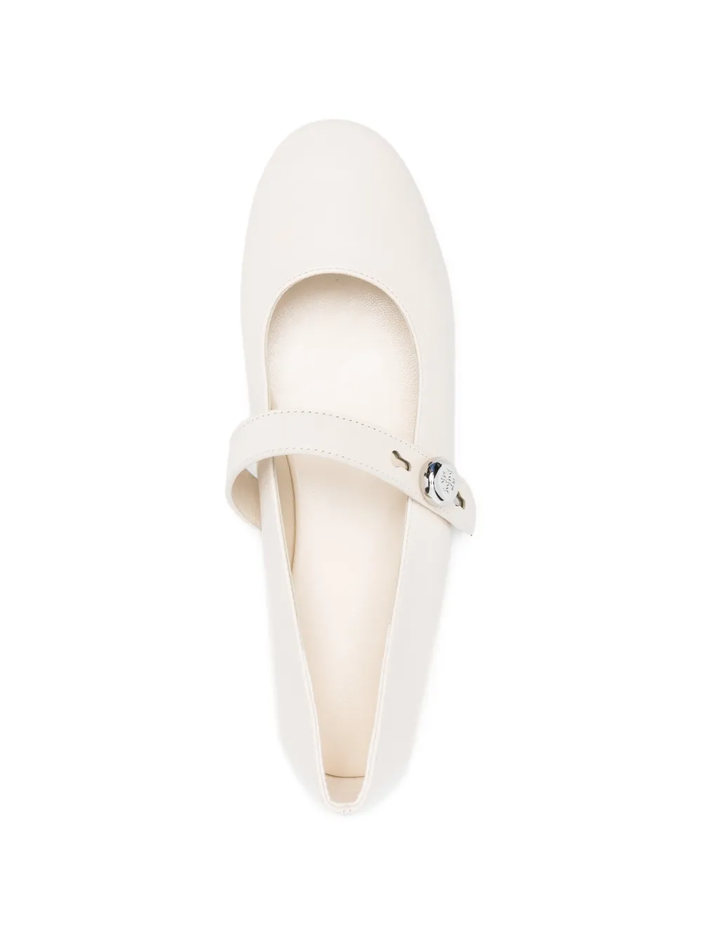 Tory Burch Romy Mary Jane buckle strap ballet flats Beige