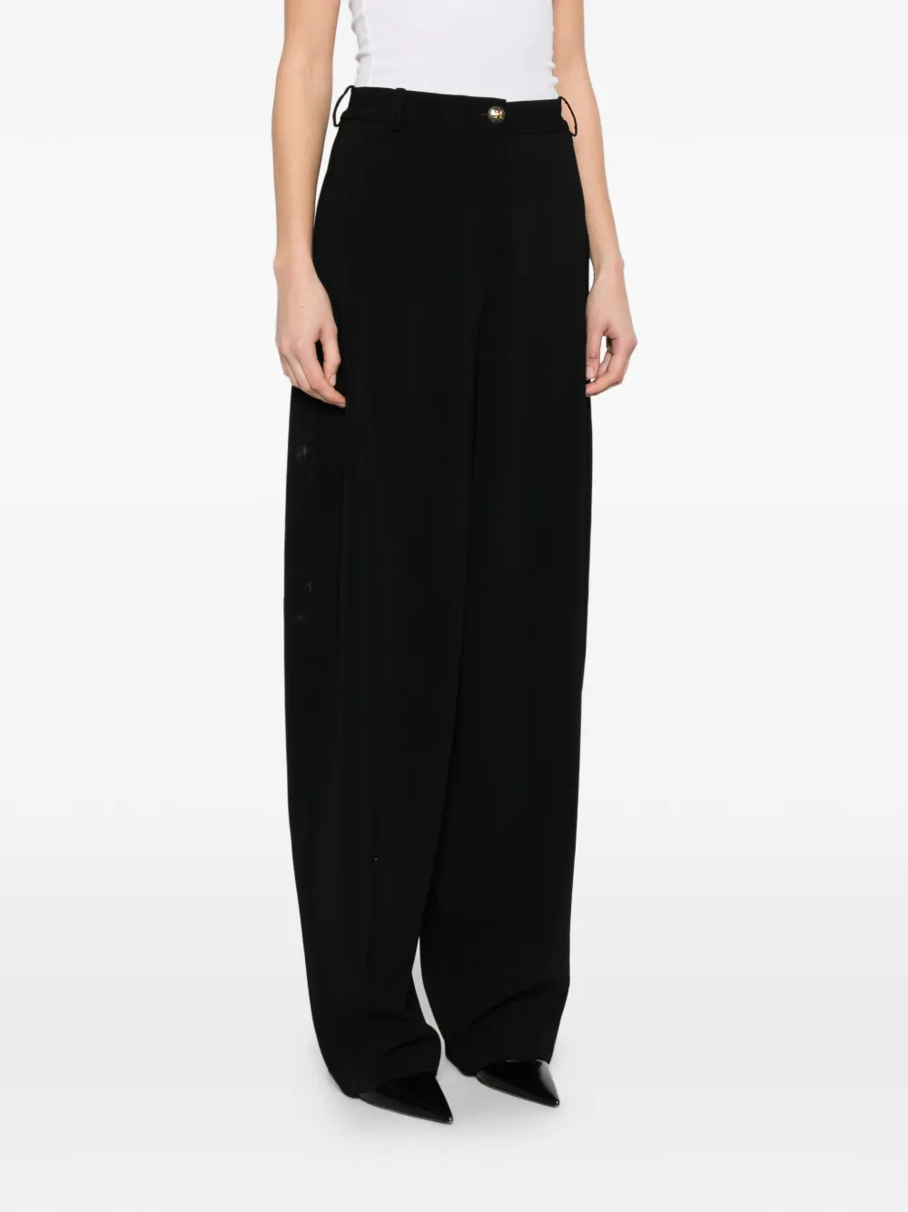  Elisabetta Franchi Buttoned Trousers - Black 