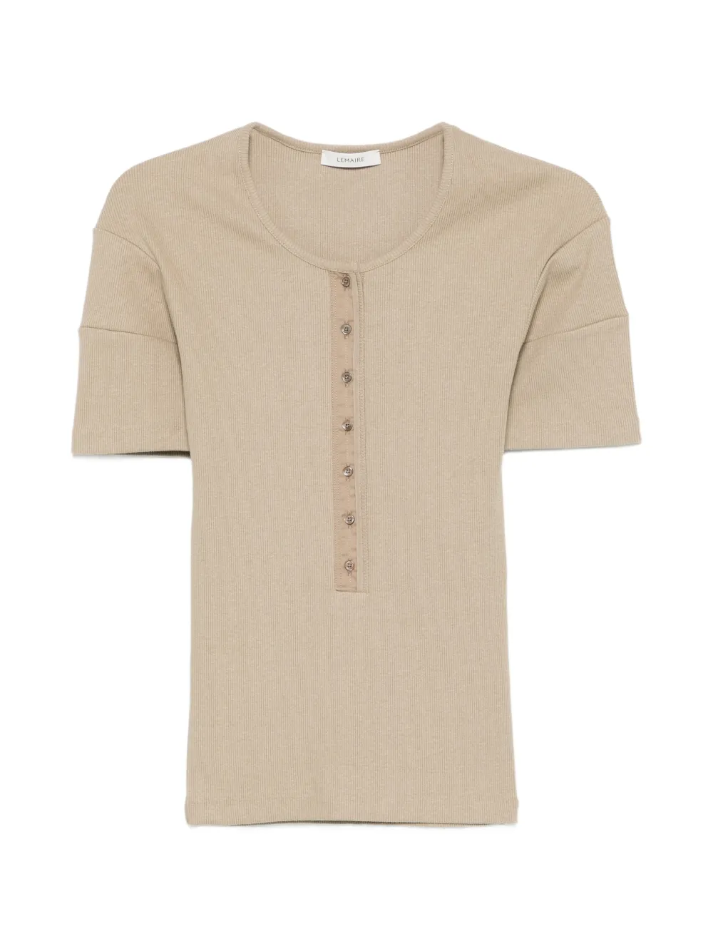 LEMAIRE buttoned T-shirt - Nude