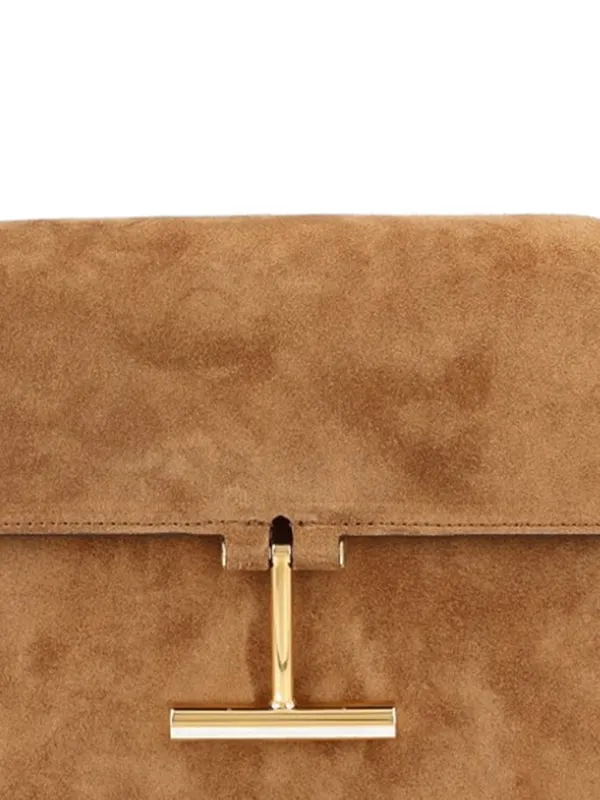 TOM FORD スエード ショルダーバッグ | ブラウン | FARFETCH JP
