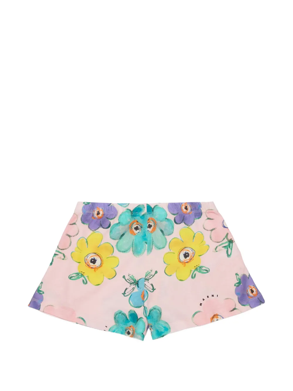 Marni Kids Shorts met bloemenprint Roze