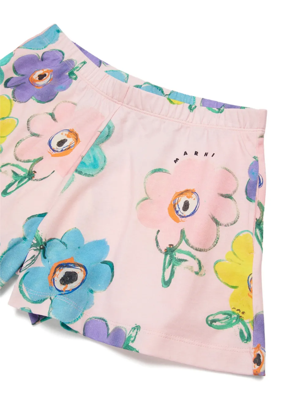 Marni Kids Shorts met bloemenprint Roze