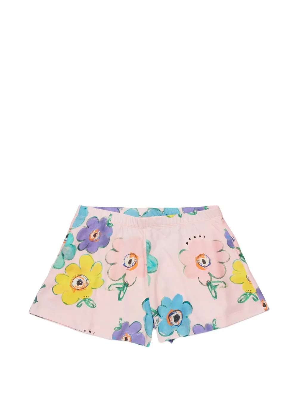 Marni Kids floral-print shorts - Rosa