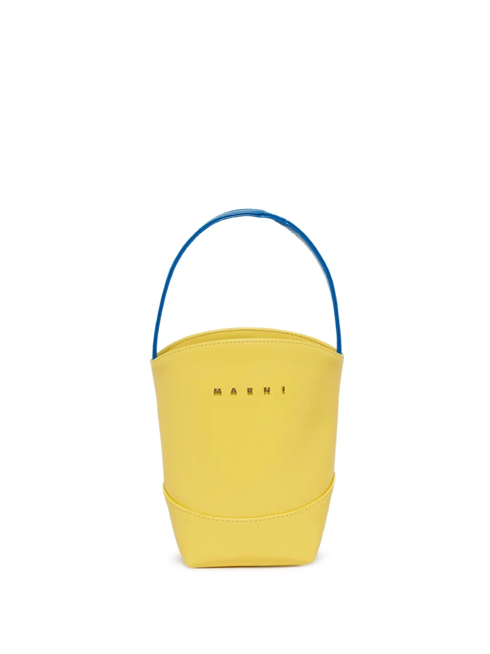 Marni Kids blue-handle bucket bag - Giallo