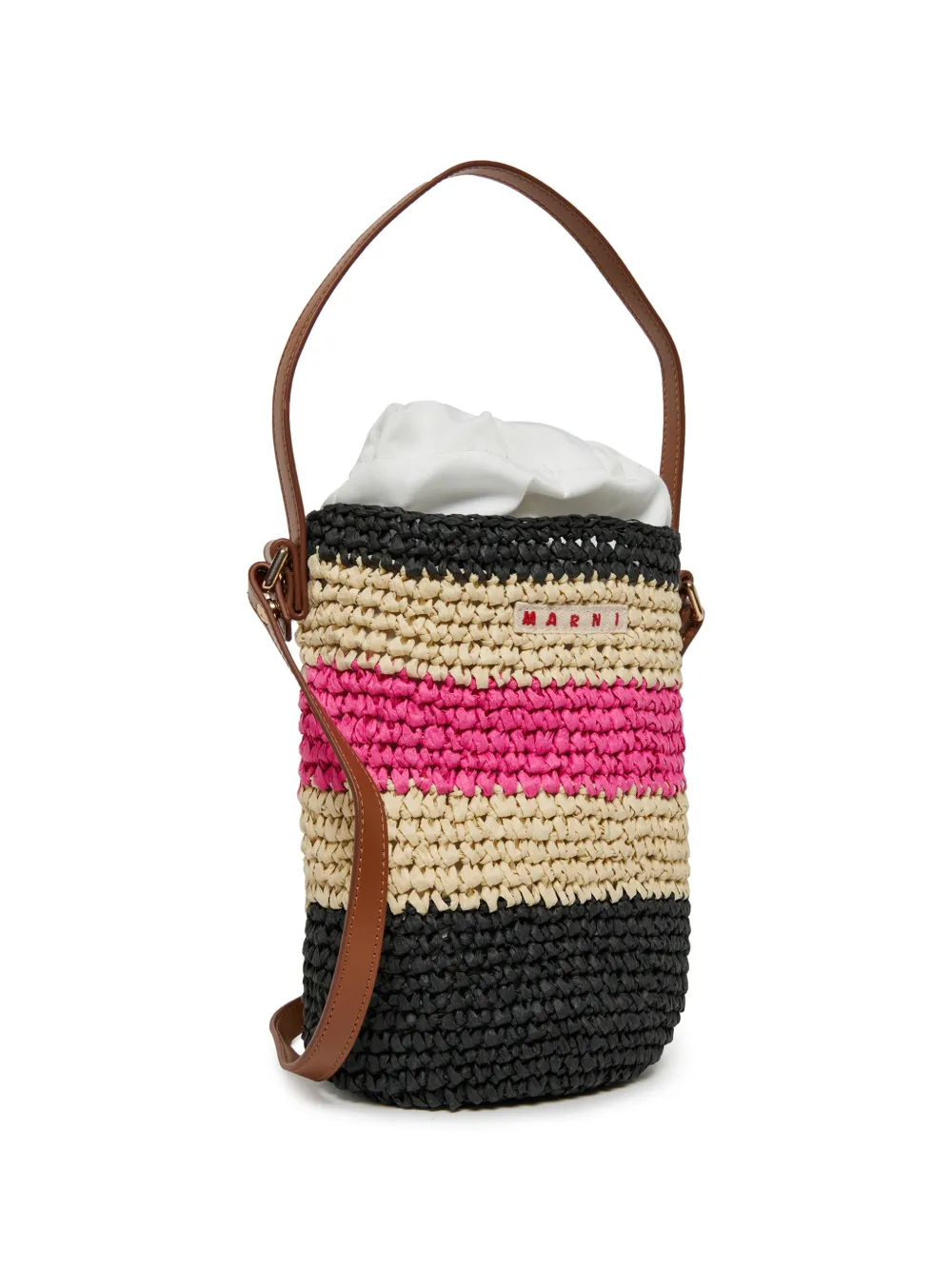  Marni Kids Striped Bag - Black 
