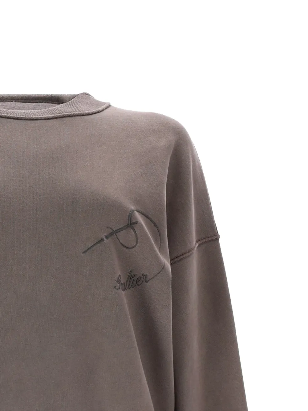  Jean Paul Gaultier Long-sleeve Embroidered Sweatshirt - Grey 
