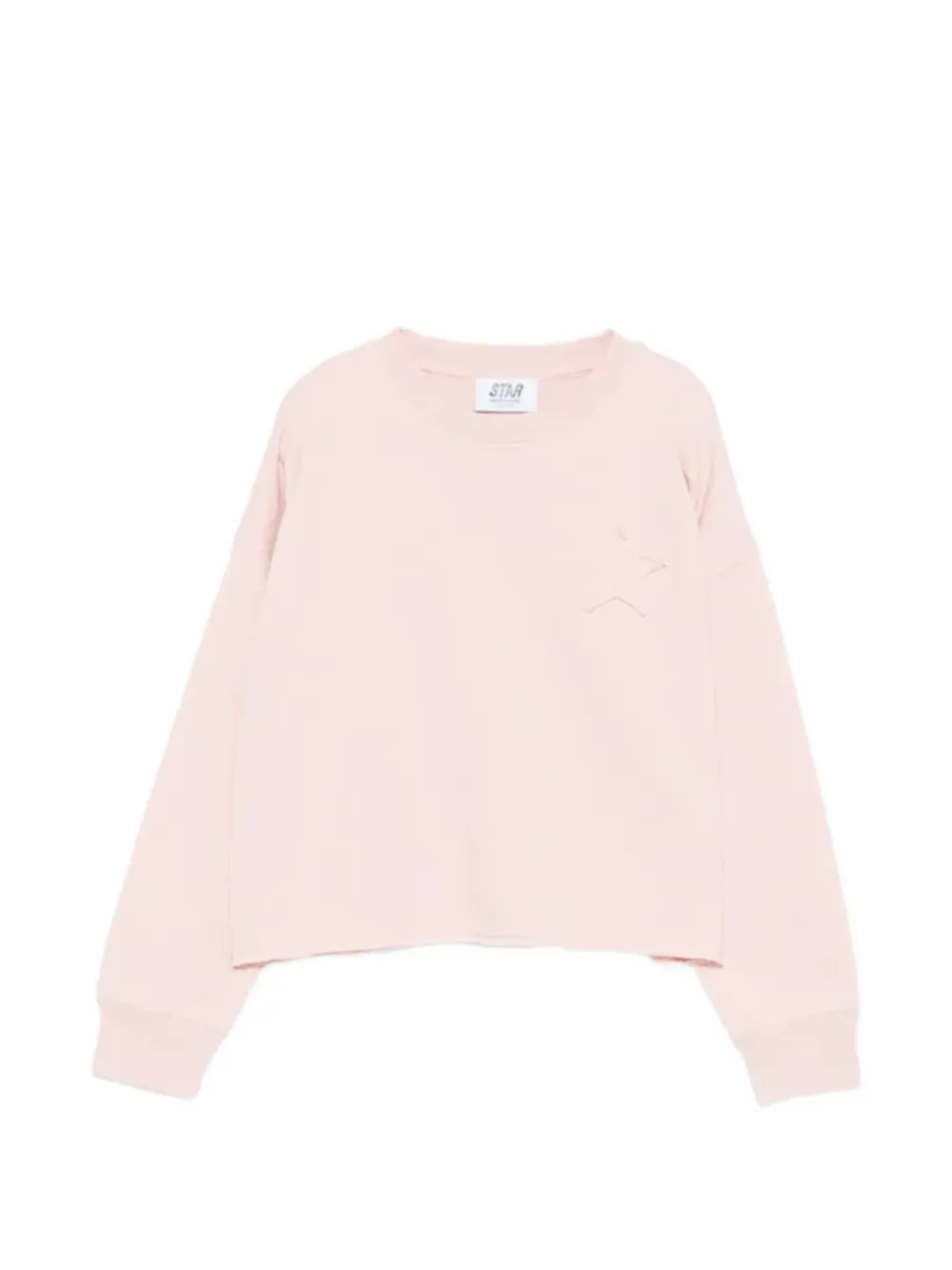 Golden Goose Kids star-appliqué sweatshirt - Rosa