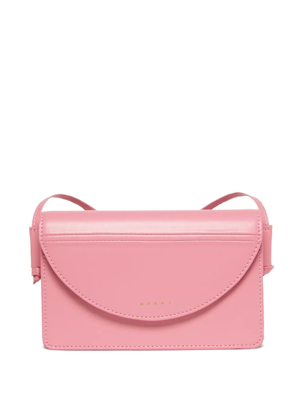 Marni Kids logo-print shoulder bag - Rosa