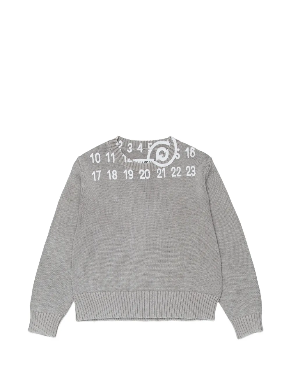 MM6 Maison Margiela Kids crewneck sweater - Grigio