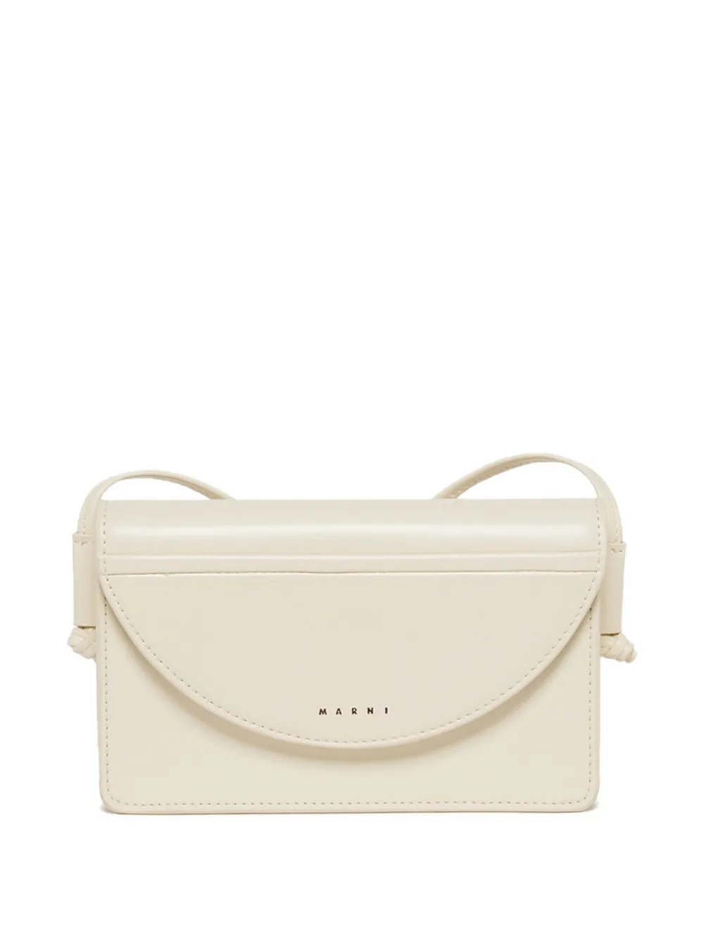 Marni Kids logo-print shoulder bag - Toni neutri