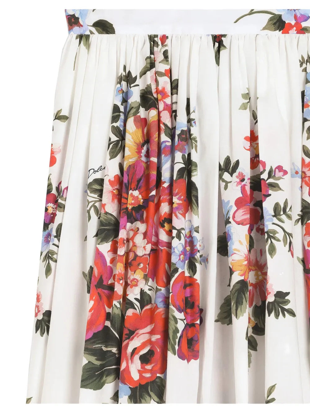 Ruffled Floral-Print Skirt