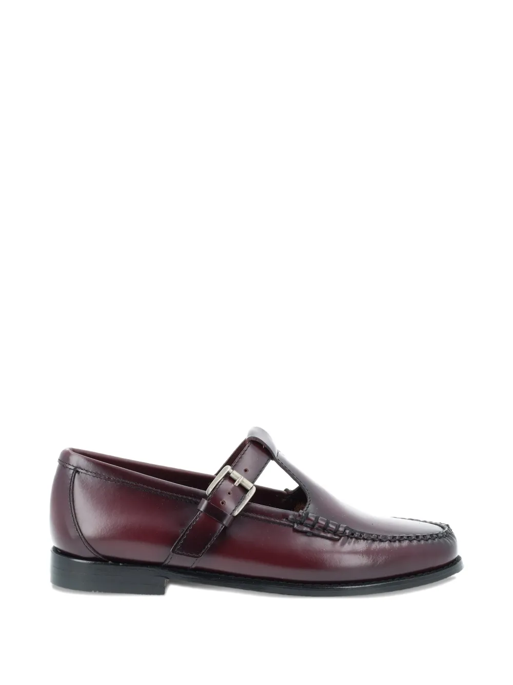 G.H.Bass buckle-strap leather loafers - Rosso