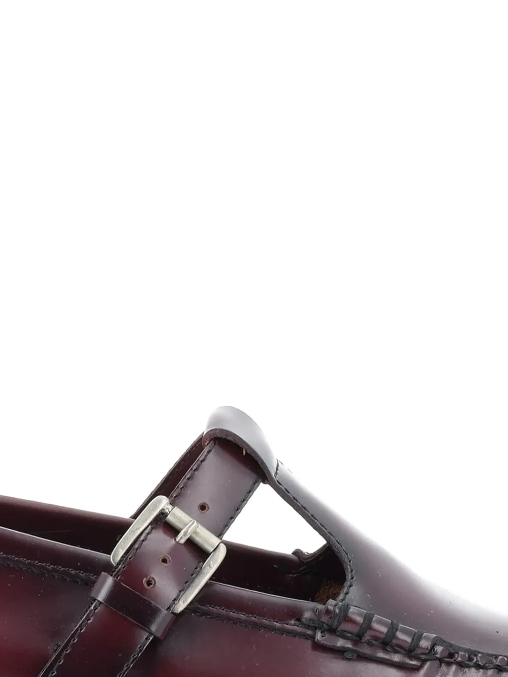  G.h.bass Buckle-strap Leather Loafers - Red 