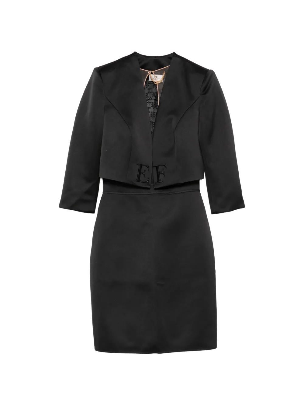 Elisabetta Franchi appliqué dress - Nero