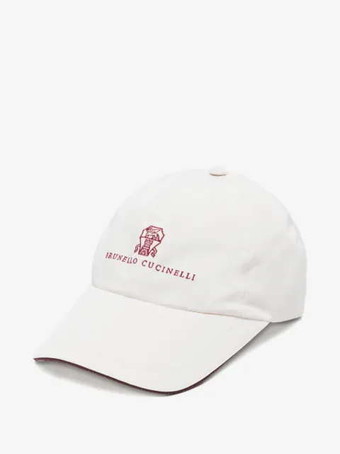 Brunello Cucinelli logo embroidery cap