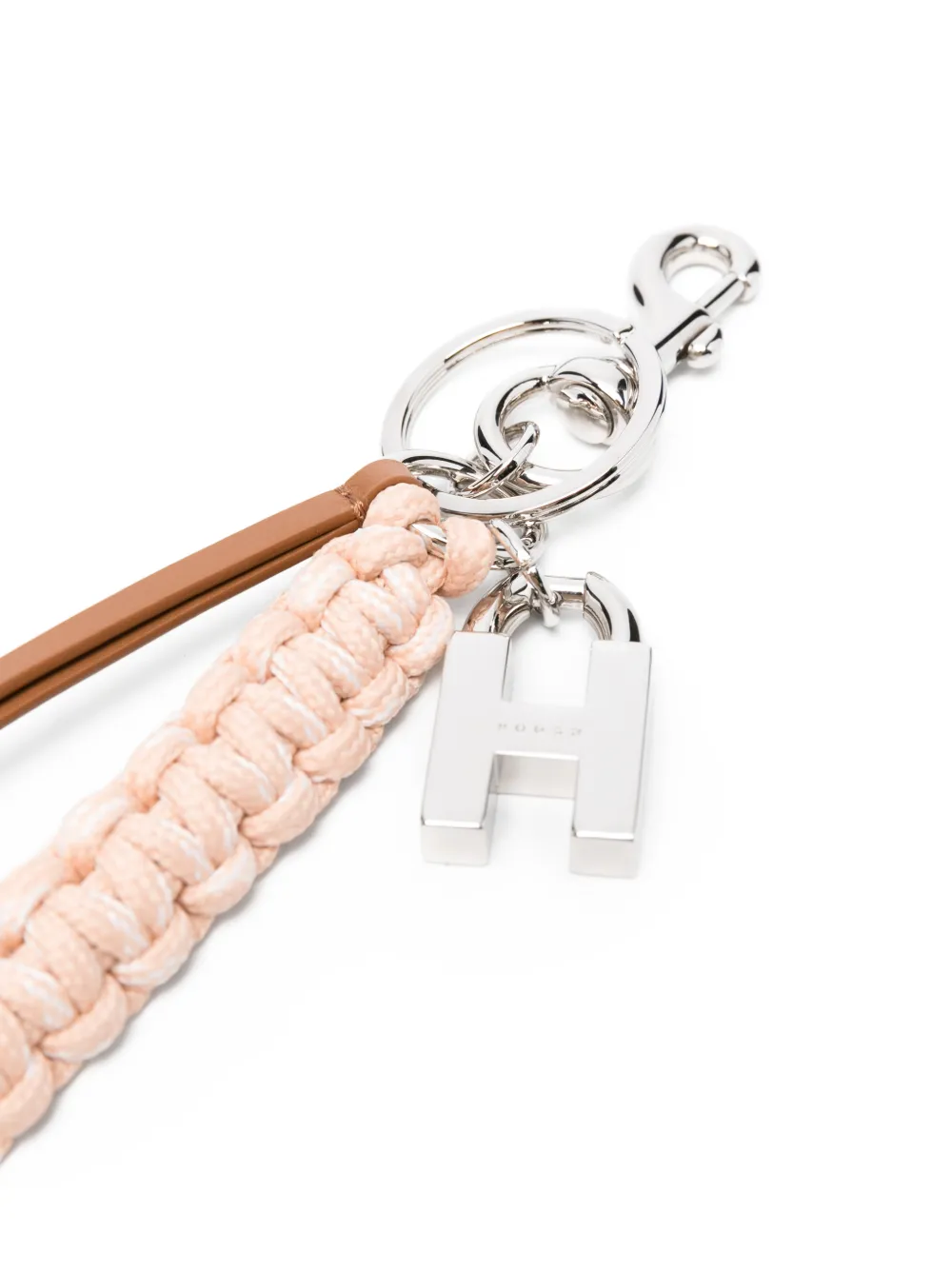  Hogan Metal Charm Keychains - Pink 