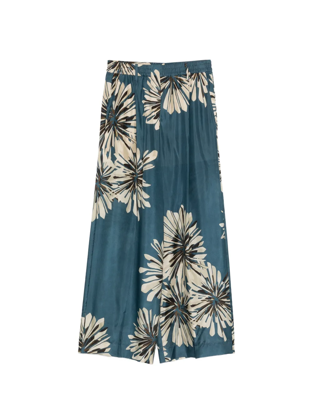 Brunello Cucinelli floral-print trousers - Blu