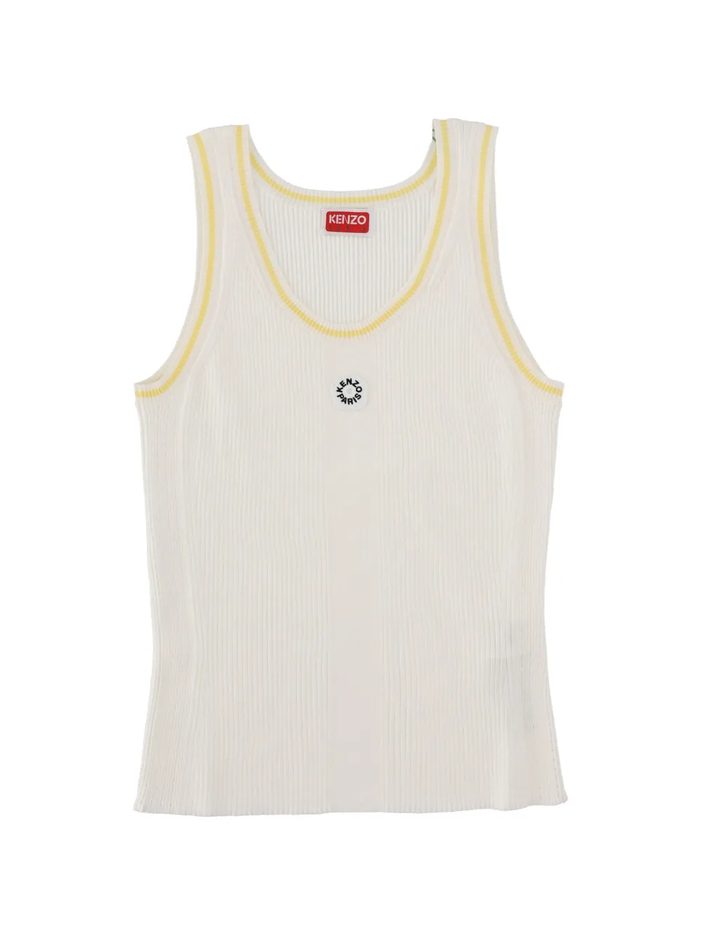 Kenzo ribbed top - Bianco