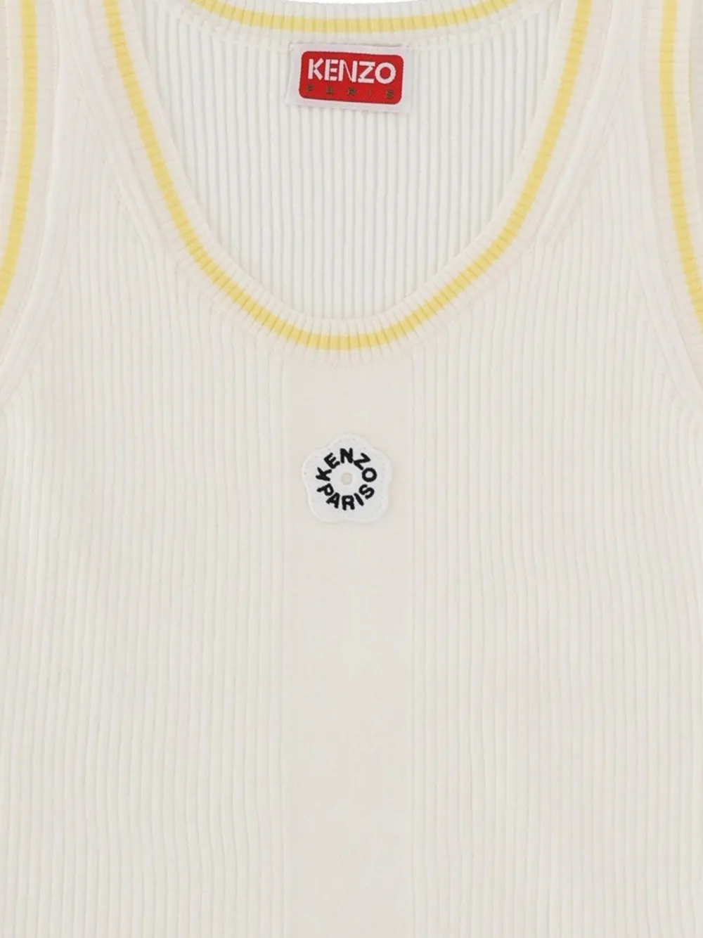  Kenzo Ribbed Top - White 