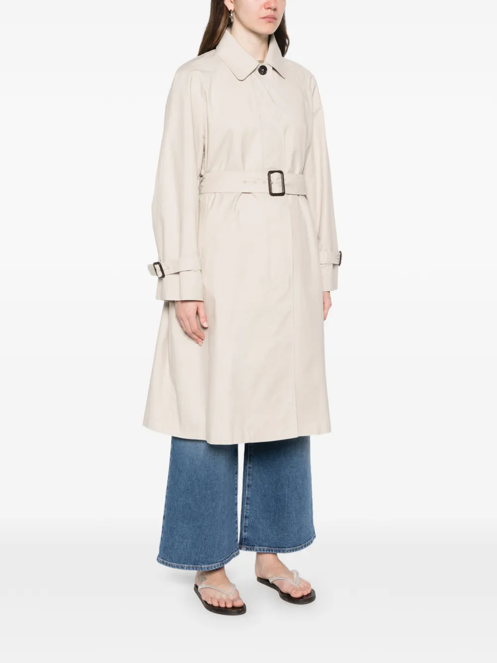Max Mara Jas met ceintuur Beige