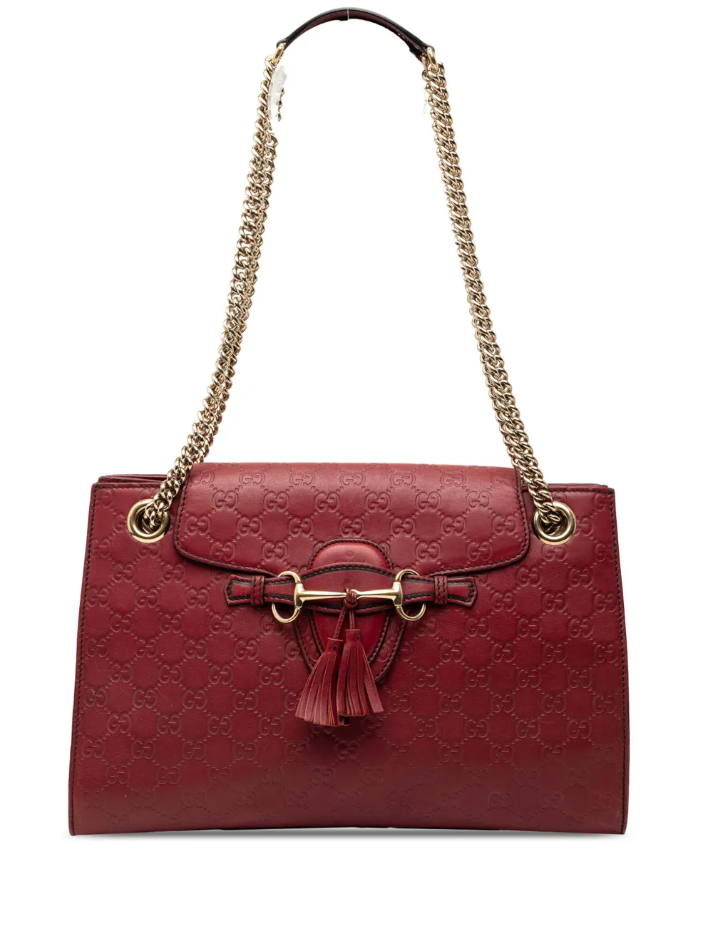 Gucci Pre-Owned Borsa a spalla Guccissima Emily grande 2000-2015 - Rosso