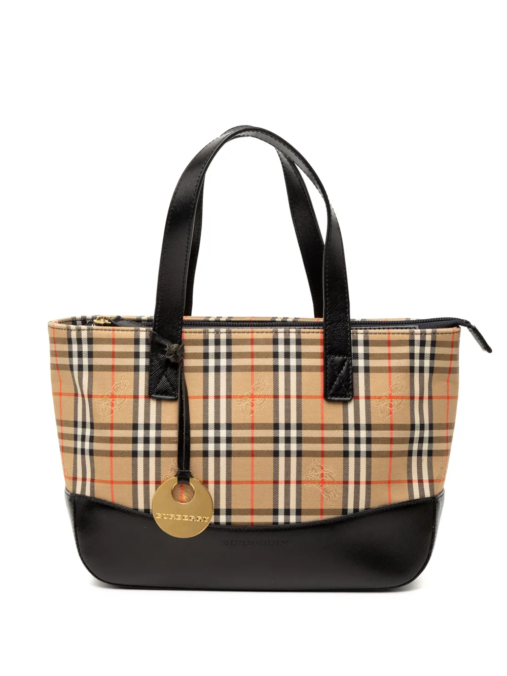 Burberry Pre-Owned 2000-2017 Haymarket Check Canvas tote bag - Marrone