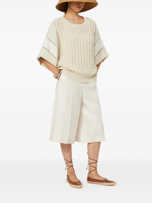 Max Mara Mxmkaki ショートパンツ | ニュートラル | FARFETCH JP