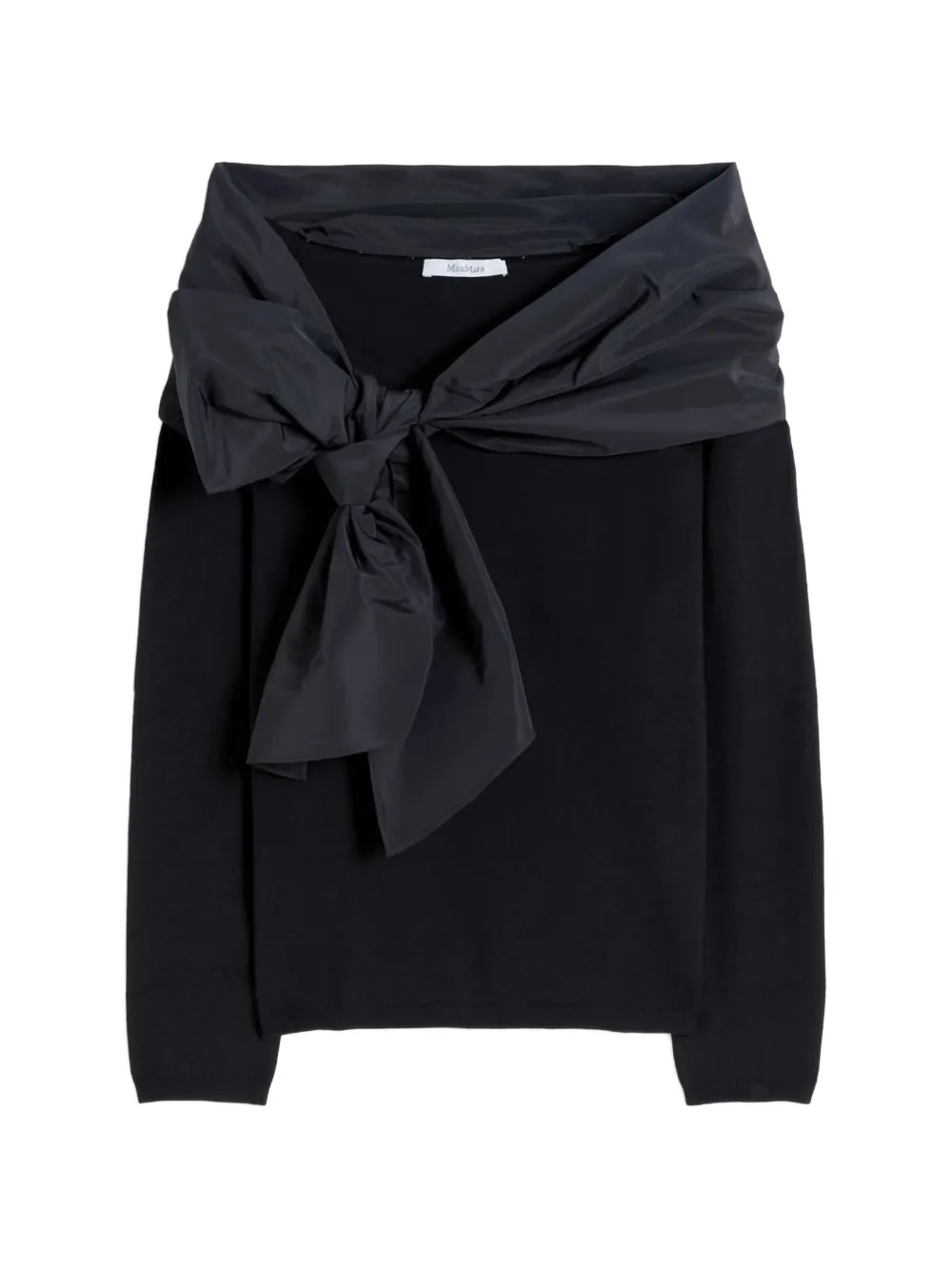 Max Mara bow sweater - Nero