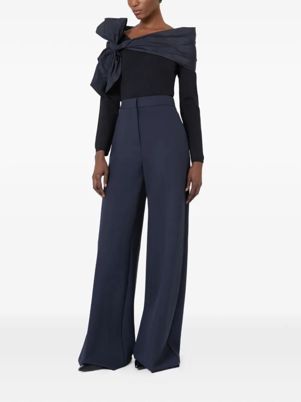 Max Mara Trui met strik Zwart