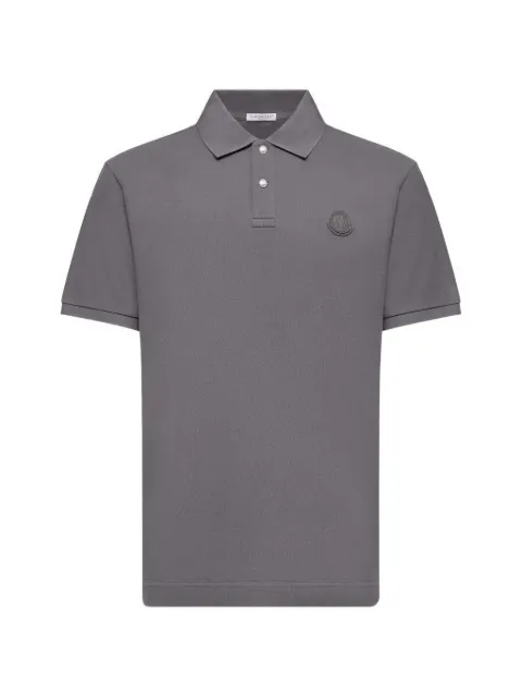 Moncler logo patch piqué polo shirt